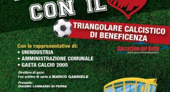 “A scuola con il cuore”: triangolare calcistico di beneficenza
