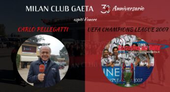 Gala dei 30 anni del Milan Club Gaeta tra simboli e sorprese