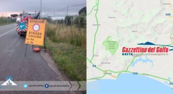 Via Flacca, chiusa al km 4+700
