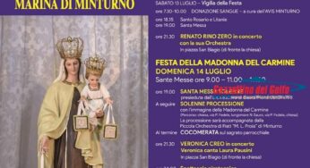 Minturno, al via la Festa della Madonna del Carmine 2019