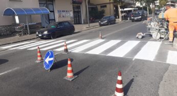 Itri, rifatta la segnaletica orizzontale