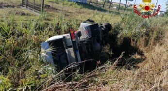 Incidente a Terracina, autocisterna di Gpl si ribalta