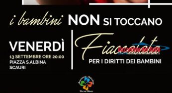 Scauri, fiaccolata per i diritti dei bambini