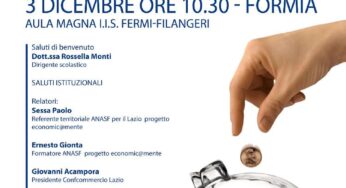 ‘economic@mente metti in conto il tuo futuro’, convegno organizzato da Anasf con il patrocinio di Confcommercio Lazio e Lazio Sud