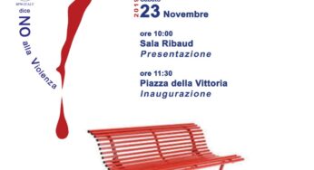 Una “Panchina Rossa” a Piazza Vittoria
