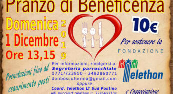 A Formia l’annuale pranzo di beneficenza per Telethon