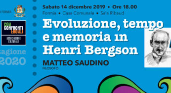 Matteo Saudino su “Evoluzione, tempo e memoria in Henri Bergson”