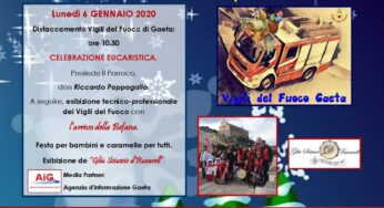 Gaeta, al distaccamento dei Vigili del Fuoco “Arriva la Befana”