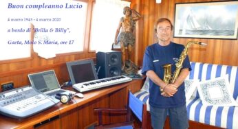 Gaeta, ricordando Lucio Dalla a bordo del suo yacth “Brilla & Billy”