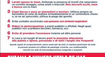 Coronavirus, dalla Regione Lazio campagna d’informazione per contenere la diffusione del virus
