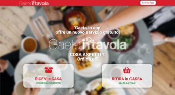 GaetaInTavola: il portale smart per prenotazione, consegna a domicilio e ritiro in cassa