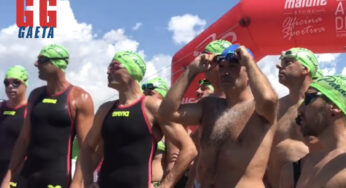 Swimming Paradise Gaeta, la performance del sindaco Mitrano (VIDEO)