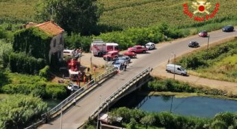 Auto vola giù dal ponte, morto un uomo