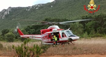 Escursionisti in difficoltà sul Circeo, soccorsi da elicottero dei VVF