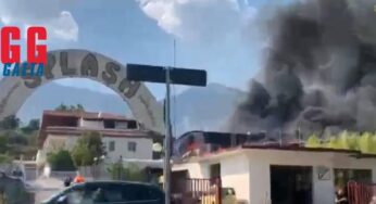 Incendio allo Splash di Spigno (Video)