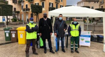 Grandi pulizie nell’area fitness Iside e gazebo informativo: successo per la SERR