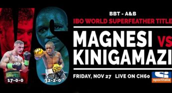 Mondiale di boxe, Kinigamazi guarito dal Covid: affronterà Magnesi il 27 novembre