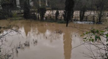 Maltempo, esondato il Garigliano