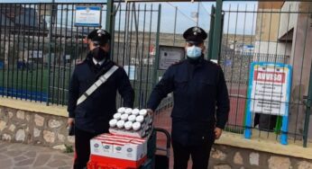 Formia, i Carabinieri della locale Compagnia donano generi alimentari per i poveri della Caritas