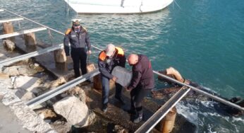 Formia, recuperato elemento lapideo di epoca romana
