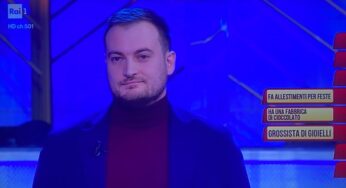 Il gaetano Francesco Fiortini su Rai1 a “I Soliti Ignoti”