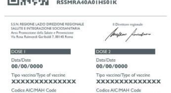 Vaccino, D’Amato:”Dal 20 marzo rilascio attestato digitale”