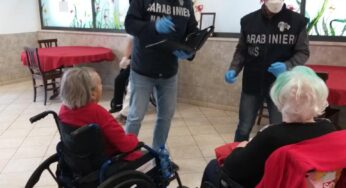 Nas nelle strutture ricettive per anziani: 16 irregolari in provincia di Latina