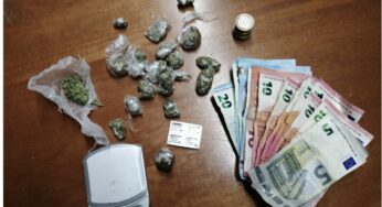 Minore denunciato in stato di libertà per detenzione di sostanze stupefacenti ai fini di spaccio