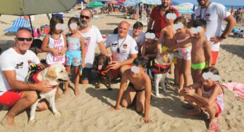 Sperlonga, 14 persone salvate da 3 cani bagnini