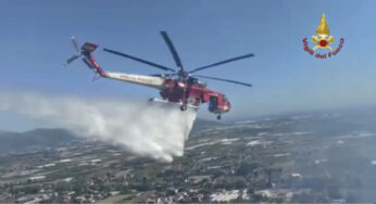 Incendio a Monte San Biagio, divorati 4 ettari di vegetazione