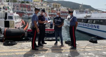 Nas a Ponza, 16 esercizi sanzionati per inosservanze igieniche e misure anti-covid