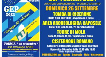 Formia, visite guidate teatralizzate alla Tomba di Cicerone per le Giornate Europee del Patrimonio