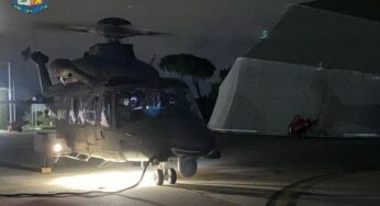 Rocciatore ferito su una falesia: soccorso da un elicottero dell’Aeronautica