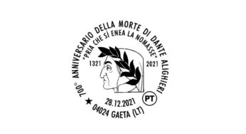 Gaeta, l’associazione Horus Club celebra Dante con un annullo filatelico