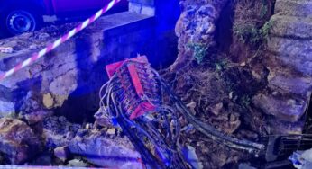 Auto finisce contro cabina elettrica, blackout a Formia