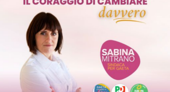 Elezioni a Gaeta, Mitrano: “Siamo al giro di boa, ora abbiamo bisogno della fiducia e del coraggio dei cittadini”