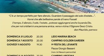 Marina di Minturno, Messe in Spiaggia Estate 2022