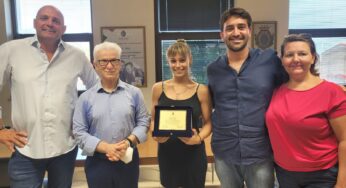 Danza Sportiva: il sindaco premia la campionessa italiana Alessia Pecchia