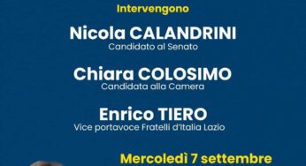 FdI, la presentazione del programma alla cittadinanza minturnese