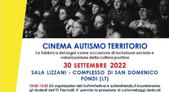 Cinema, autismo e territorio: venerdì 30 settembre nella Sala Lizzani di Fondi