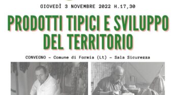 Prodotti tipici e sviluppo del territorio, giovedì a Formia il convegno