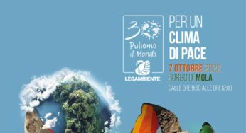 “Puliamo il Mondo 2022”: Venerdì 7 ottobre appuntamento al Borgo di Mola