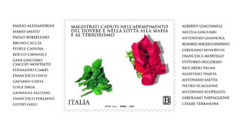 Poste, emissione francobollo dedicato ai magistrati caduti nell’adempimento del dovere e nella lotta alla mafia e al terrorismo