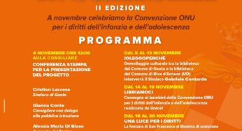 “Gaeta città dei bambini”, domani la presentazione della seconda edizione