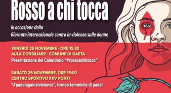 “Rosso a chi tocca”, un calendario di iniziative in occasione della giornata internazionale contro la violenza sulle donne