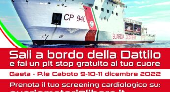 La Guardia Costiera al fianco dell’istituto nazionale ricerche cardiovascolari per “Cuori e motori”