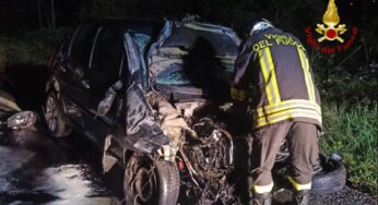 Incidente nella notte, intervengono i Vigili del Fuoco