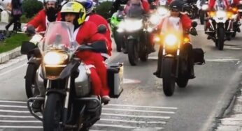 Babbi Natale in moto a Gaeta: grande successo per la sfilata del Roby Tour