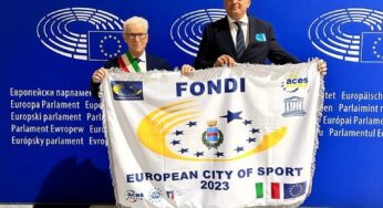 Fondi, il sindaco a Bruxelles per la consegna ufficiale del premio di Città Europea dello Sport 2023