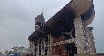 Formia, incendio al villaggio Don Bosco